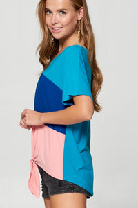 Color Block Casual Top