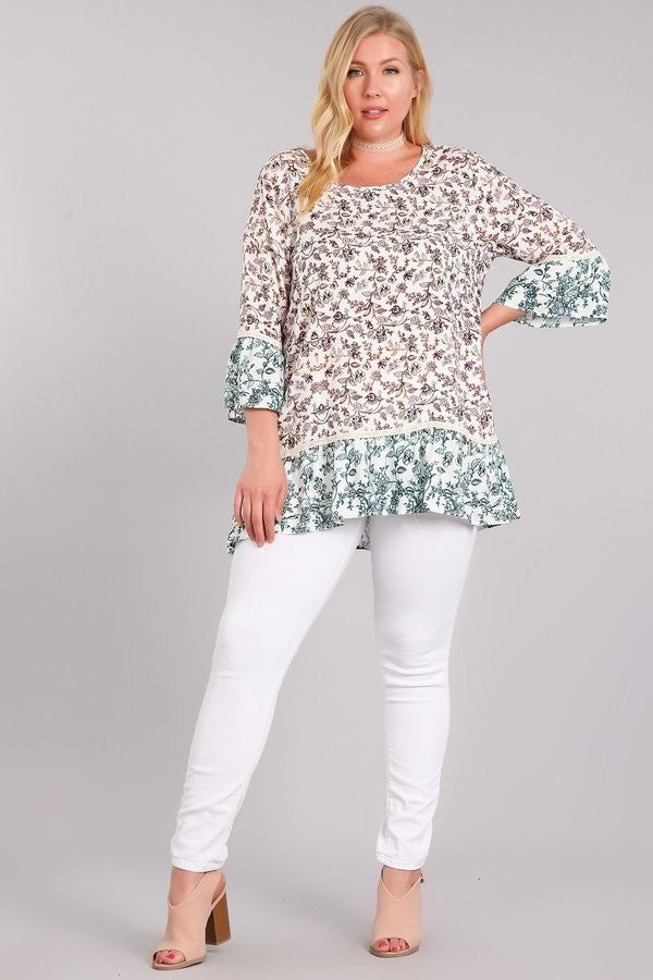 Floral Print Woven Top