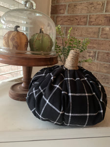 Black and White Pumpkin Pillow