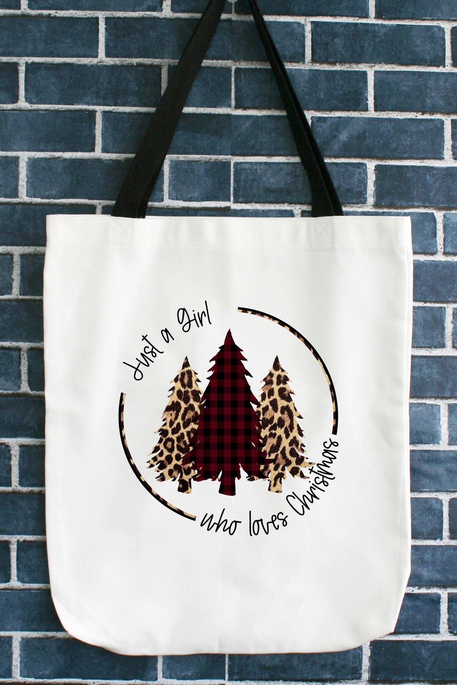 Leopard Tree Christmas Tote Bag