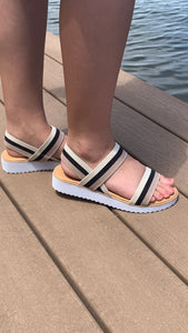 Natural Stripe Comfort Sandal