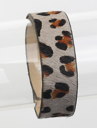 Animal Print Leather Bracelet