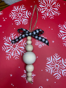 7 Wood Bead Ornament