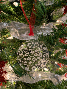 Leopard Grinch Acrylic Ornament