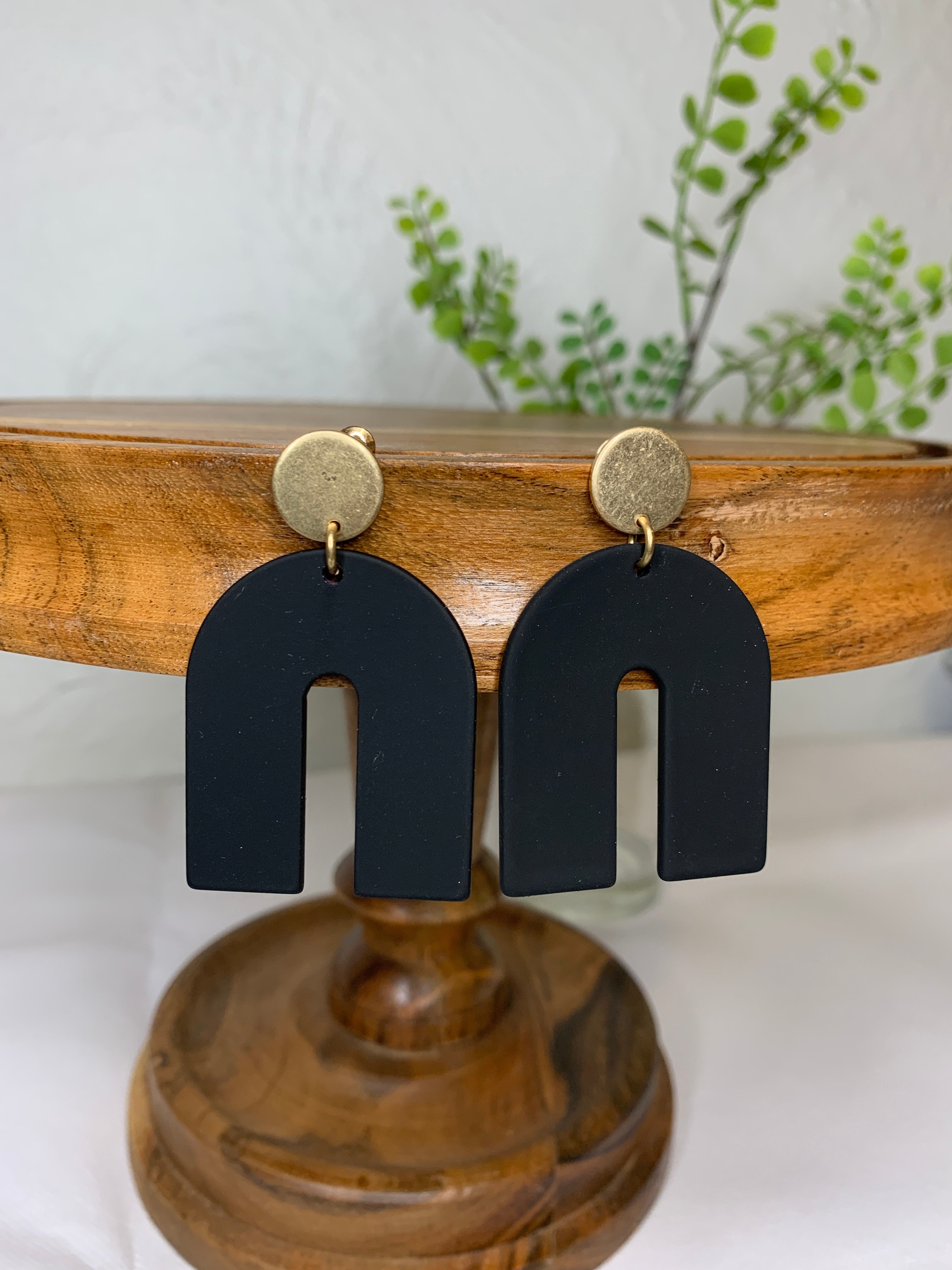 Acrylic Matte Drop Earring