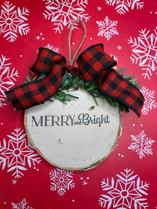 Rustic Wood Ornament